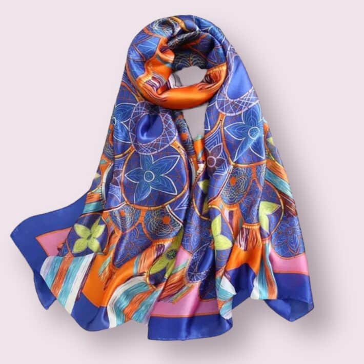 Grand foulard Colorino de satin