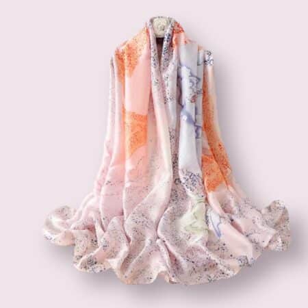 Grand foulard frechless de satin