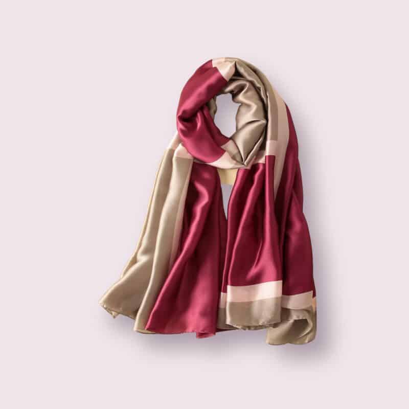 Grand foulard Rosa de soie