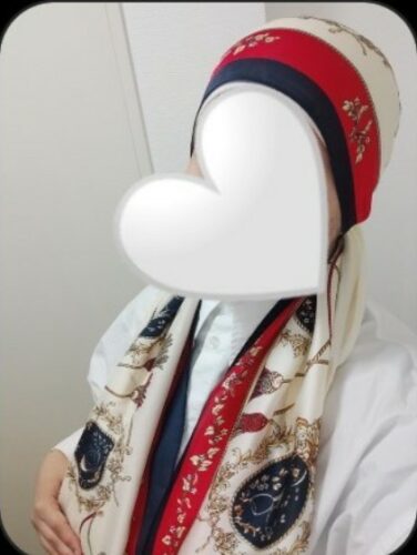 Grand foulard Kira de soie photo review