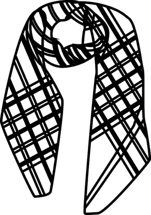 Grand foulard en satin