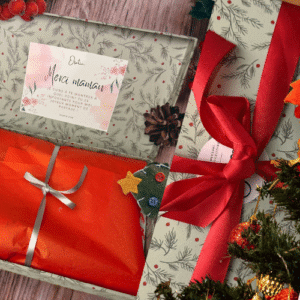 slide osatin coffret cadeaux personnalisé foulard echarpe maman mami fete fin d'année fete des mere voeux offrir